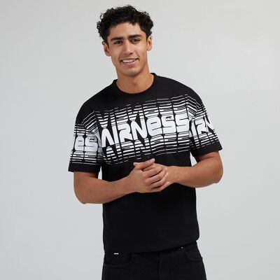 T-SHIRT DA UOMO AIRNESS OVERSIZE AMERIGO NERA