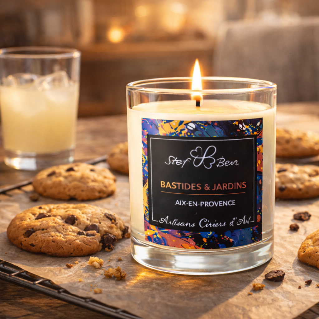 AMERICAN COOKIES scented candle, hand poured by art wax makers