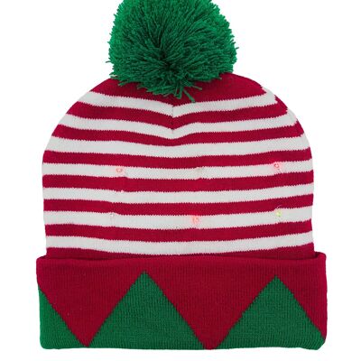Christmas Beanie with blinking lights "Elf"
