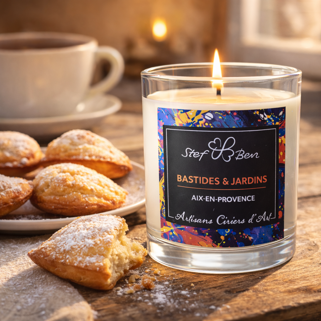 PETITE MADELEINE scented candle, hand-poured by art wax makers