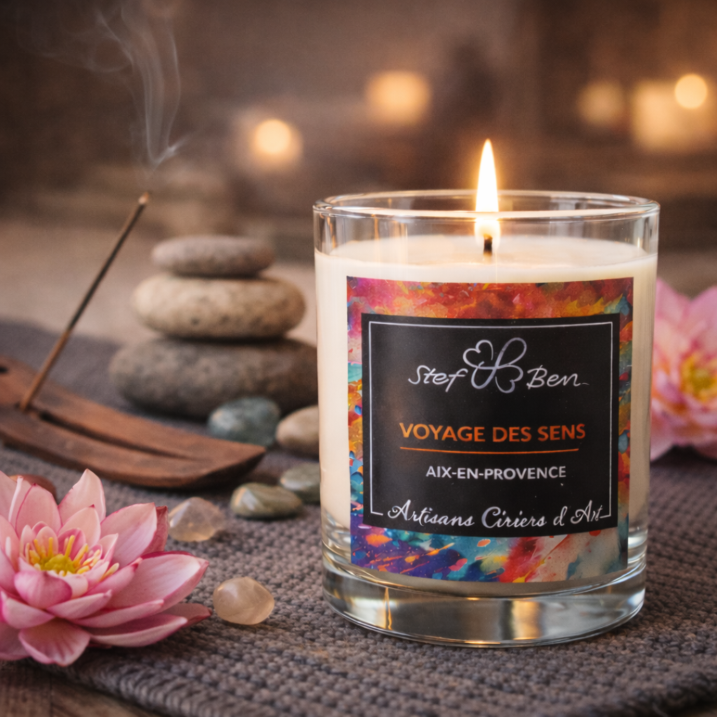 NAMASTÉ scented candle, hand-poured by art wax makers