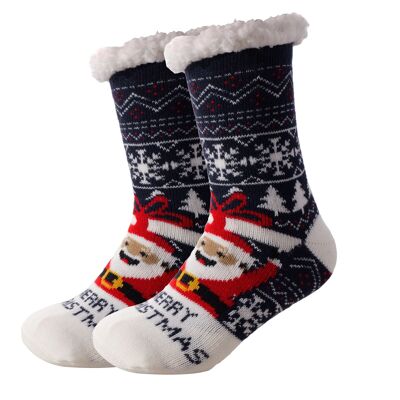Cozy Socks "Merry Christmas" blue