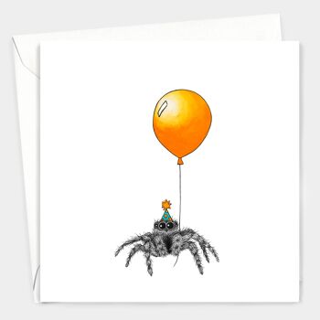 Carte d’anniversaire animale - Araignée mignonne // Cartes écologiques // Cartes d’art de la faune 2