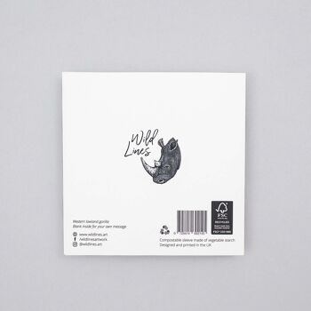 Animal Love Card - Love Owls // Cartes écologiques // Cartes d’art animalier 3