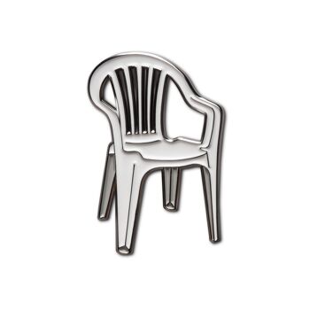 Pin's émaillé "Chaise en plastique" 1