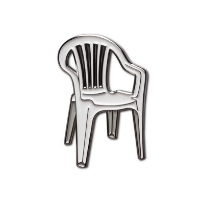 Pin's émaillé "Chaise en plastique"