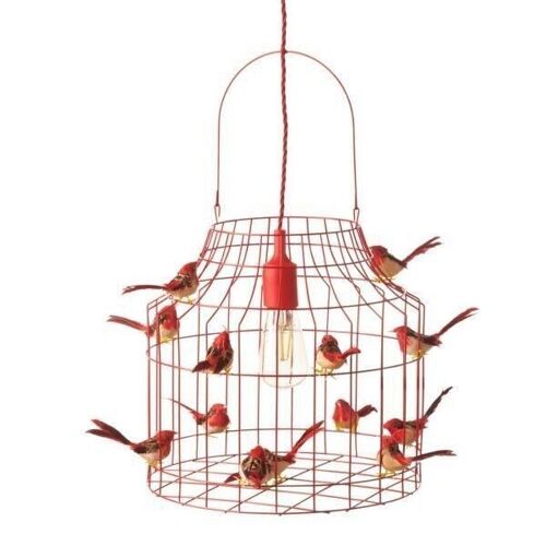 pendant light red, medium size