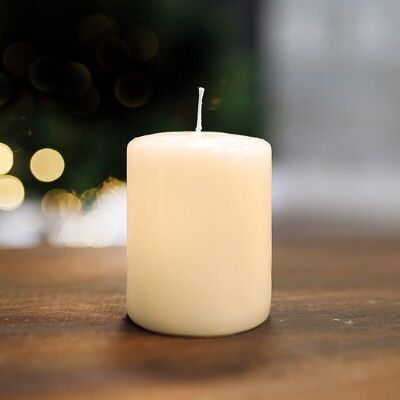6 Decorative candles - ivory 80x60 mm