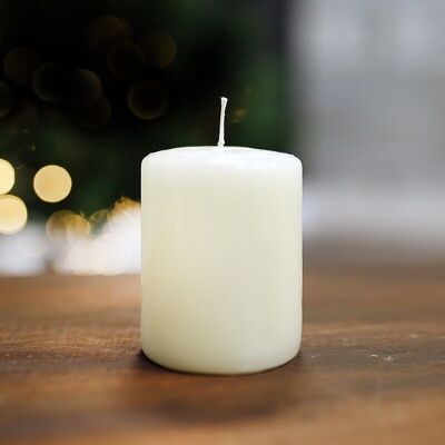 6 Candele decorative - bianche 80x60 mm