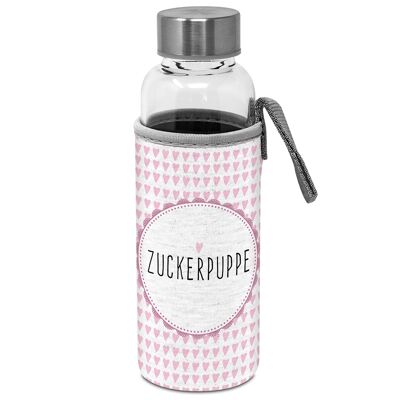 Botella de vidrio con funda protectora Sugar Doll