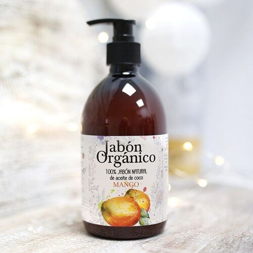 Jabón orgánico 500ml - Mango