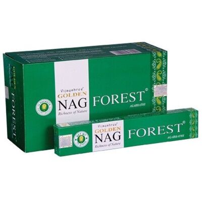 12 packs  Incienso Golden Nag - Forest 15 gr