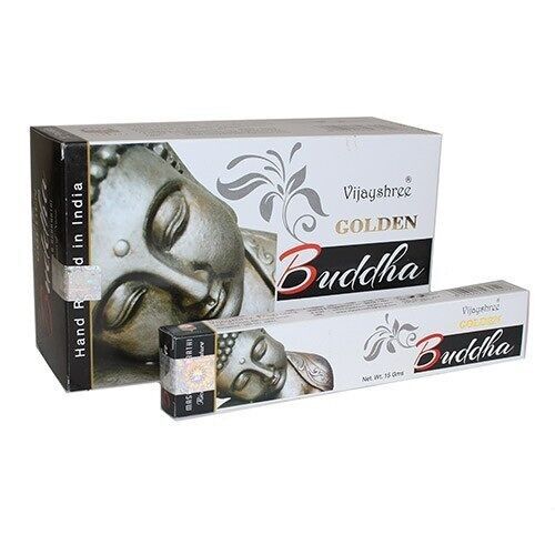 12 paquets d'encens Golden Nag - Bouddha 15 gr