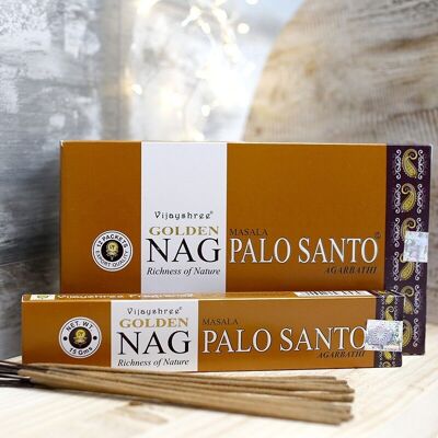 12 packs of Golden incense - Palo santo 15 gr