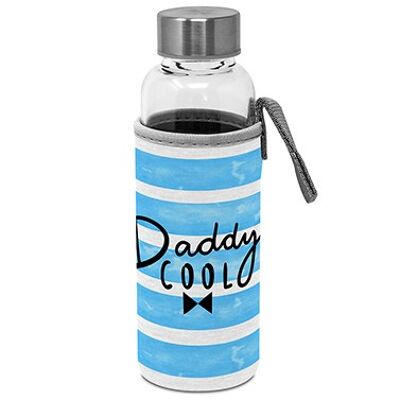 Botella de vidrio con funda protectora Daddy Cool