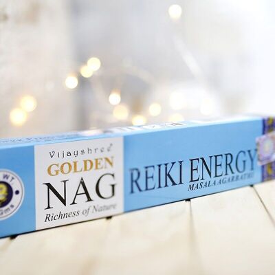 12 Packs incienso Golden Nag -  Reiki energy 15gr