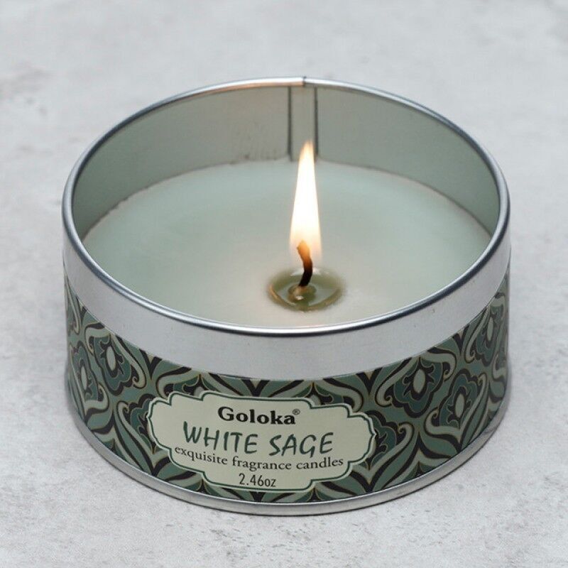 3x Candele Goloka - Salvia Bianca