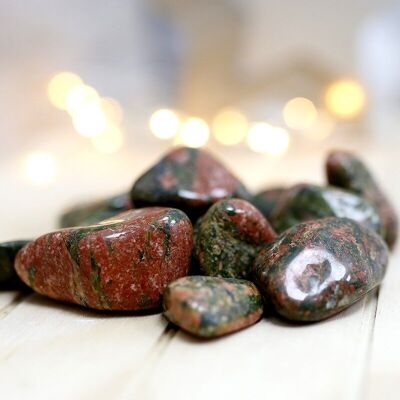 Irregular natural stones - Unakite 200gr.
