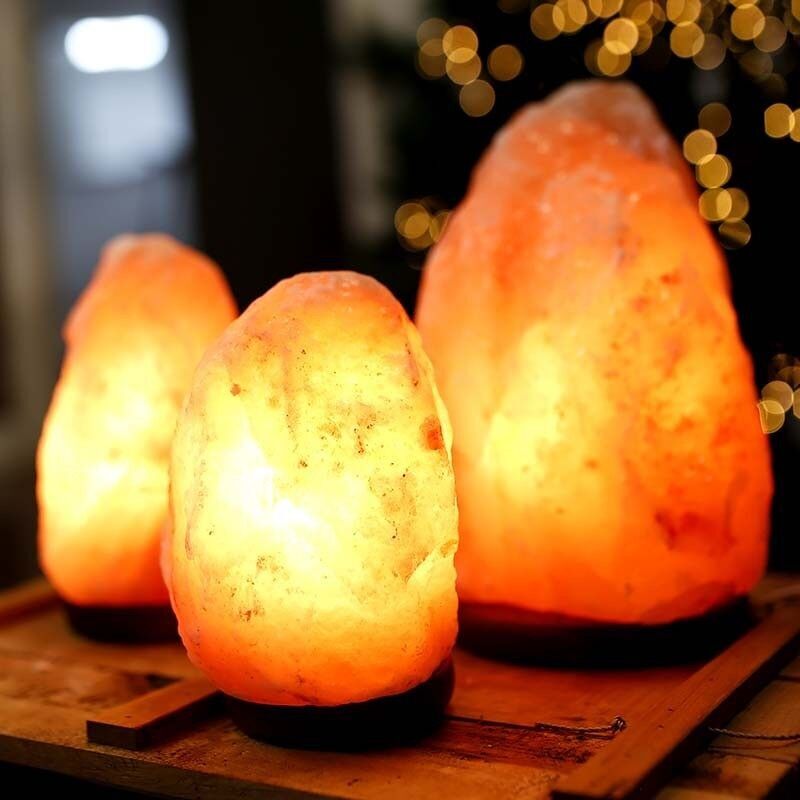 3 natural salt lamps. 5 - 7 kg (carton)