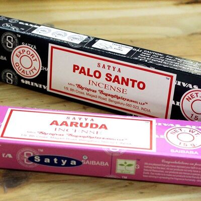 12 Satya Incense 15gr - Palo Santo