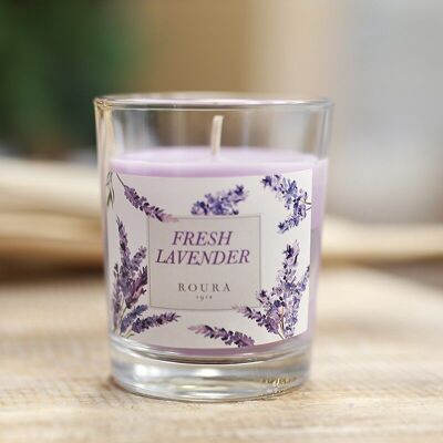 6 Aromatic Candles - Lavender 75x70mm