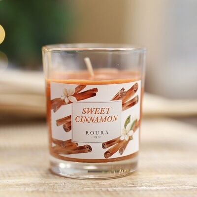 6 Aromatic Candles - Cinnamon 75x70mm