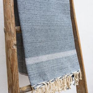 Fouta Toalla de playa Bohemia Azul grisáceo