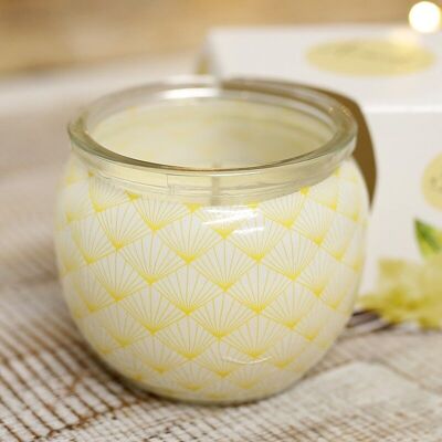 3 Scented candles in glass - vanilla
