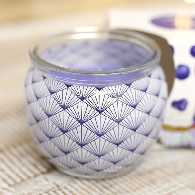3 Scented Candles in Glass - Blueberry Pie