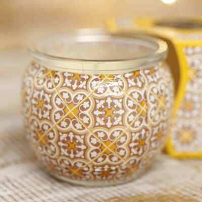 3 Scented candles in glass - oriental tea