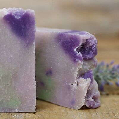 Sapone all'olio vegetale - Semi di lavanda e menta