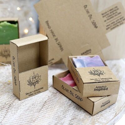 10x Emballage savon artisanal