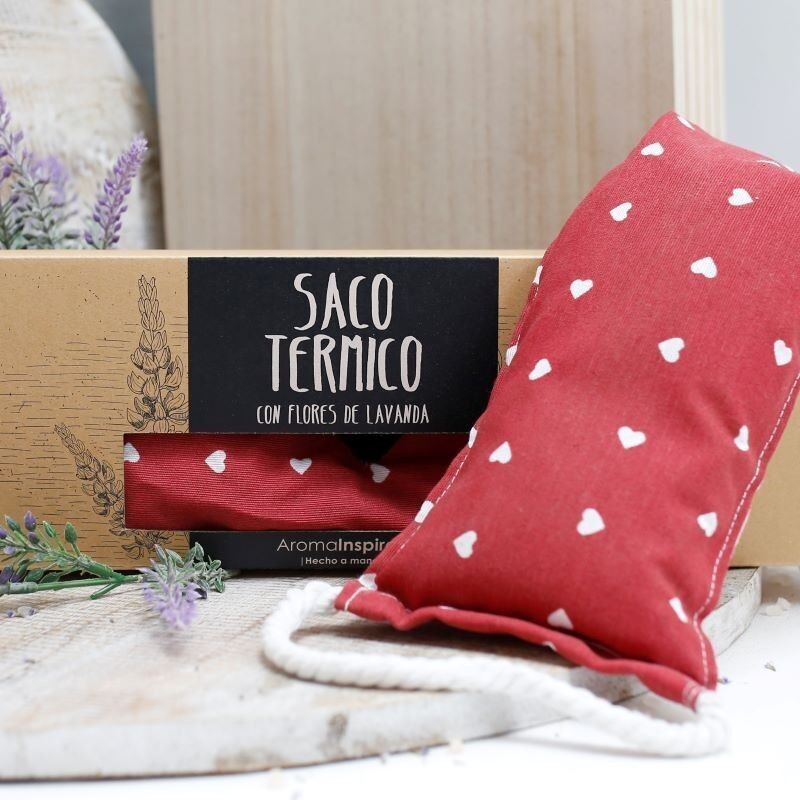Saco térmico lavanda - Corazones