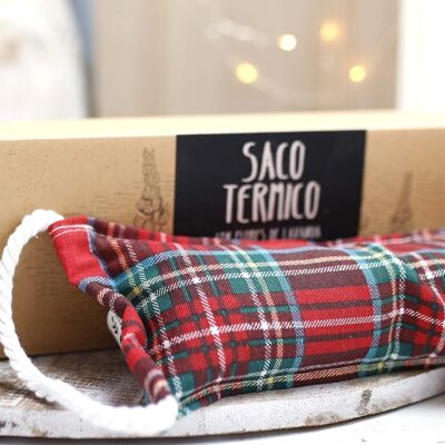 Lavender thermal bag box - Scottish check