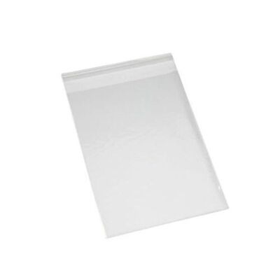 Pack 500 units. PP bag with adhesive flap 8x12