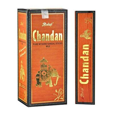 12 Packs d'encens Balaji - Chandan 15gr