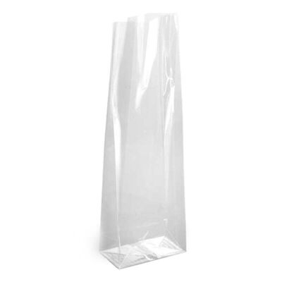 Pack of 100 PP bags 10+6x30 cm bellows