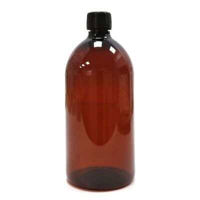 63 Bernsteinfarbene PET-Flasche – 1 l