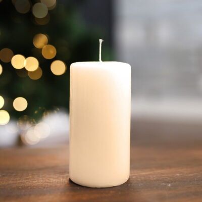 6 Decorative candles - ivory 120x60 mm