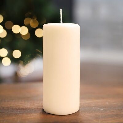 6 Decorative candles - ivory 150x60 mm
