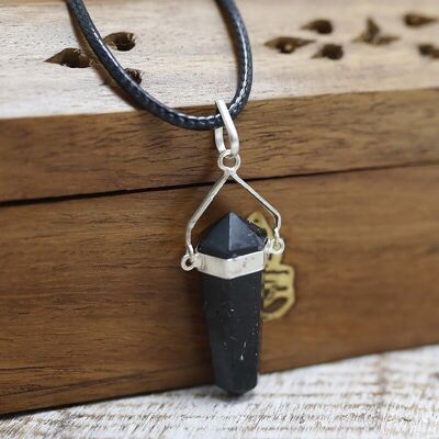 Point pendant - Black tourmaline