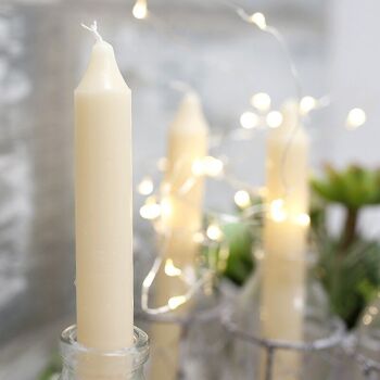 24 bougies candélabres - ivoire 1