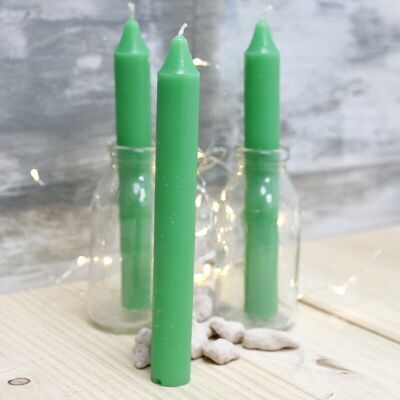 24 Candelabra Candles - Green