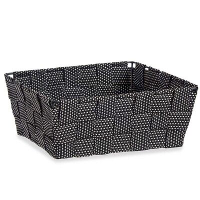 4 nylon baskets 17cm - black