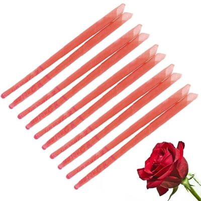 10 candele per le orecchie profumate rosa