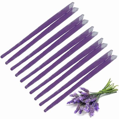 10 Velas de oído aromática lavanda