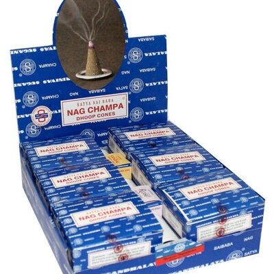 12 paquets de cônes d'encens Nag Champa