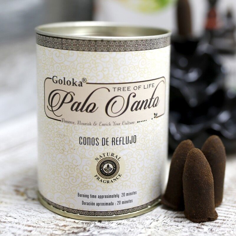 6 Confezioni 18 coni di incenso Goloka reflusso - palo santo