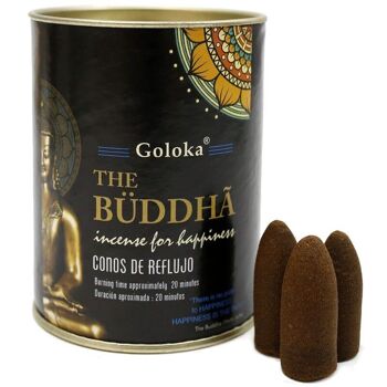 6 Packs 18 cônes d'encens reflux Goloka - Bouddha 2