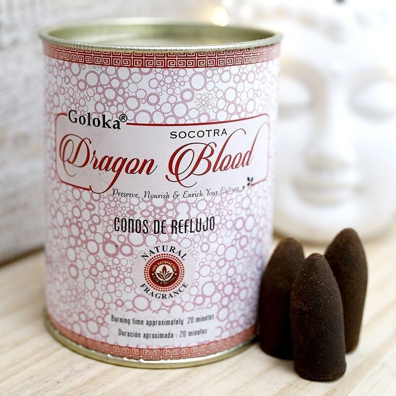 6 Packs 18 cônes d'encens Goloka à reflux - sang de dragon